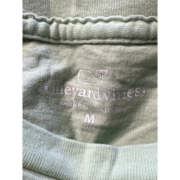 Vineyard Vines Green Graphic Whale Tee Shirt Youth Size M - Picture 3 of 4